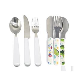 DINING SETS SETS SUBLIMATION BEVERKEERKHUIK ADT EN KINDERWARMET LEPPAN FORKS FORKS Knives Western Diy servies Set Kerstcadeaus D DHPHA