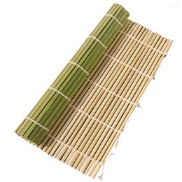 Dijkartikelen sets Sushi Rolling Mats Roller Maker Making Tool Green For Home Restaurant Diy Gordijn 24x24cm