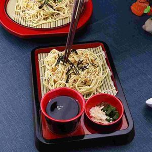 Ensemble de vaisselle plateau de thé japonais nouilles froides assiette née les plateaux de petit-déjeuner nés en mélamine collation