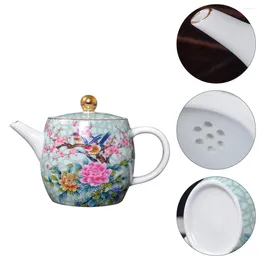 Ensembles de vaisselle Théière Thé Céramique Bouilloire Pot Porcelaine Chinoise Pots En Vrac Infuseur Feuille Café Vintage Pichet À Eau Chine Maison Cuisinière