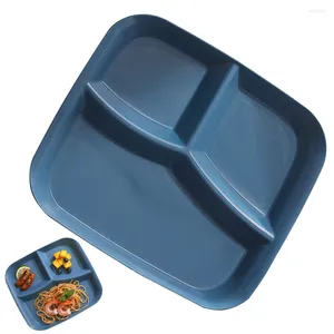 Ensemble de vaisselle à trois compartiments Assiette divisée Dish Dish Home Trawware Portion Portion séparée Ascadre Régime Bébé