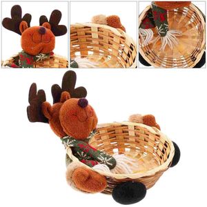 Serviessets Toyandona Kerst Snoepkom Kerst Opbergmand Cadeauhouder Tafelblad Snack Display Vakantiewoning