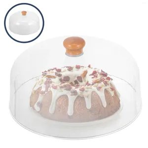 Ensembles de vaisselle à couverture transparente Dôme Coud Round Dust Poustiser à gâteau de ménage pliable Micro-ondes Acrylique Maison en plastique Tent