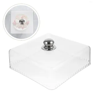 Ensembles de vaisselle couvercle transparent dôme de gâteau en plastique pour support décoratif cuisine couvercle de protection plateaux de table manger