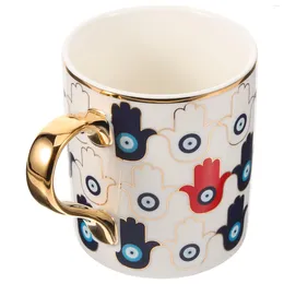 Ensembles de vaisselle Tasse à thé turque Tasse à café en céramique avec poignée pour dortoir de bureau à domicile