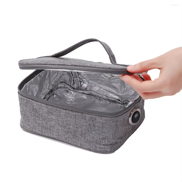 Ensembles de vaisselle USB Portable, boîte à déjeuner électrique, sacs chauffants, pochette thermique Bento, sac isolé sans affichage