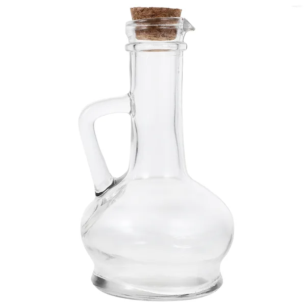 Ensembles de vaisselle Porte-vinaigre Distributeur d'huile de cuisson Bec d'olive Sirop Petit récipient transparent Cruet Verre Fournitures de cuisine