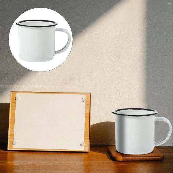 Ensembles de vaisselle vintage S Glass Durable Crame de table Iron Mug Mug Espresso Café à eau Cup de boisson Small Travel