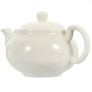Juegos de vajilla Tetera blanca para el hogar Artículos para el hogar Cerámica Estilo chino Teaware Suministro para beber