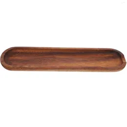 Conjuntos de vajilla Cuencos de masa de madera para bandejas decorativas Platos de ensalada de sushi decorativos Fruta