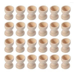 Ensembles de vaisselle en bois plateau à oeufs tasse bouillie El utilisation support support ménage conteneur enfants jouets