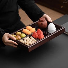 Dijkartikelen Sets houten palletset verdeeld Serving Tray Fruit Tea huishouden voor feestwaterbeker