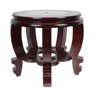 Ensemble de vaisselle en bois planteur de jardinière de style oriental porte-plante tabouret chinois affichage piédestal vase vase vase aquarium table lampe