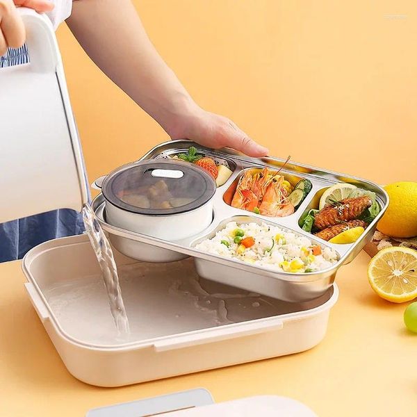 École isolée en acier inoxydable 316 Adulte Steel Lunch Children Children Bureau Bento Storo Storage Kids Microwave Box