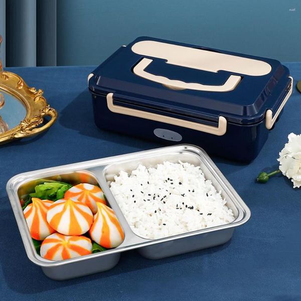 Vaisselle plus chaude conteneur boîte à déjeuner chauffage électrique pour bureau cuisine stockage Bento