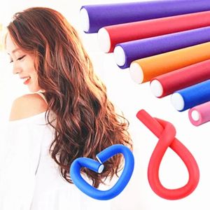 Dinorag 42 PCS / Lot Hair Soft Curler Rouleau Coiffure Coiffure Bendy Rouleaux DIY Magic Roulers Hair Coil Curling Outil