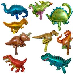 Dinosaur -folie Balloon Sets Giant Foil Dinosaur Ballon Ballon Birthday Party Supplies Jungle Style grote ballon voor feest