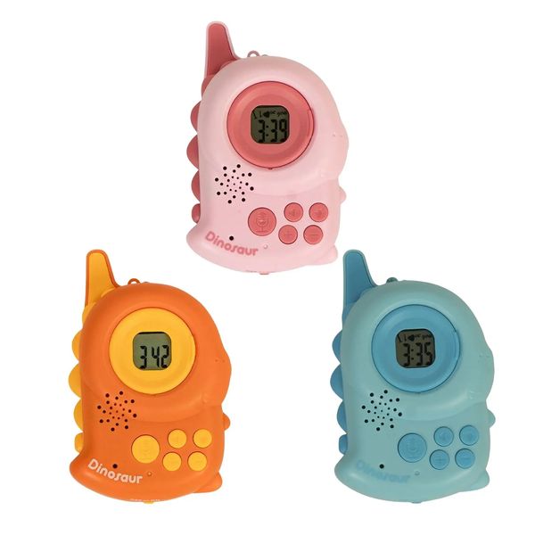 Walkie Talkies de mano de dinosaurio para niños, adorables juguetes de interior, juegos de Camping al aire libre para primavera y verano, regalos para niños y niñas