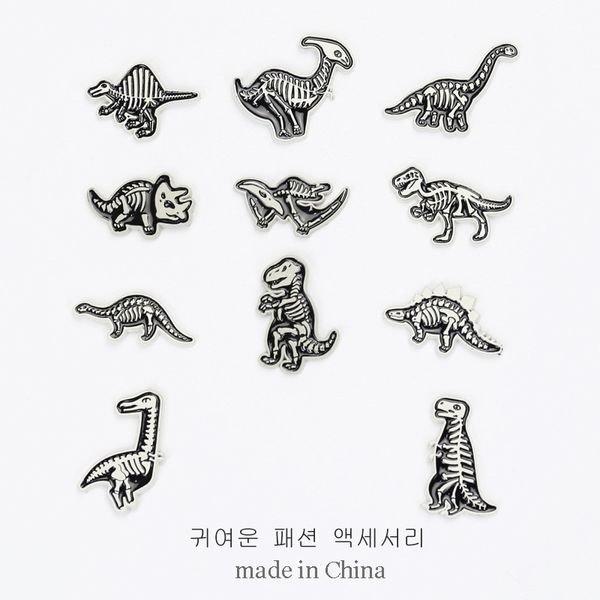 Dinosaure Revers Broche Bijoux Punk Ptérodactyle Acanthosaurus Animaux Anciens Épingles En Émail Badge Enfants Fille Sac Accessoires