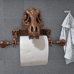Dinosaure papier toilettes rouleau en papier serviette de serviette de serviette de serviette de crâne de papier toilette support de cuisine décor