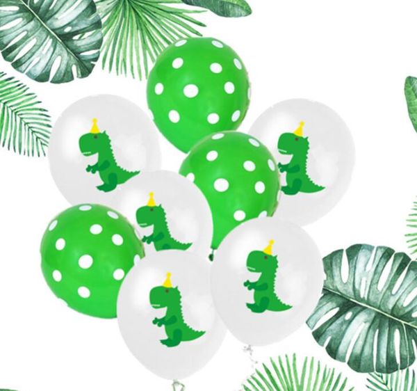 Fournitures de fête de dinosaures Ballons de dinosaures Guirlande de papier pour enfants Garçon Décoration de fête d'anniversaire Décoration de fête de la jungle jurassique GB641