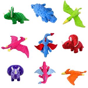 Dinosaur -pluche speelgoed kussenpop kinderen slijpen tanden om geluid te produceren om vervelingverlichting te verlichten onderwijs opleiding poppen kindervakantie geschenken