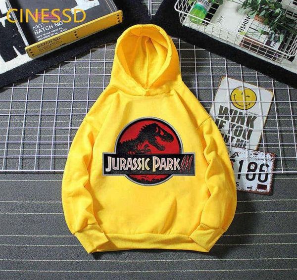 dinosaure imprimé jurassic park sweats à capuche garçons vêtements casquette sweats hiver plus velours enfants top filles sport tenue enfants manteau G109814476