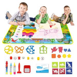 Dinosaur Thema Water Tekening Mat Pennen Stempel Kids Painting Board Doodle Tafel Rug Educatief Speelgoed Verjaardagscadeau