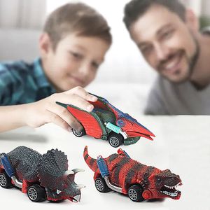 Toy Dinosaur Tull Back Cars Realist Dino Cars Mini Monster Truck With Big Pneus Small Dinosaur Toys for Kids Birthday