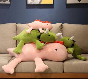 Toys en peluche pondérés dinosaures mignons animaux en peluche doux peluches kawaii dino sleep oreiller bébé anime poupée d'anniversaire cadeau pour les enfants 229625672