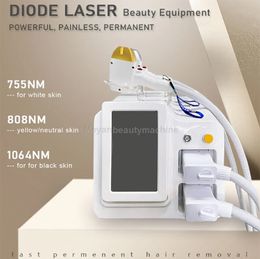 Diode Laser 808 Système d'épilation 3500W 10Hz Nouvelle apparence 200 millions de coups 3 longueurs d'onde Utiliser le manuel approuvé