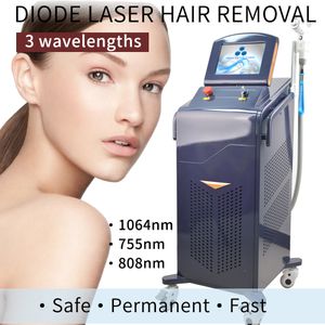 Machine de beauté de rajeunissement de peau d'épilation rapide de laser de Diode 755nm 808nm 1064nm équipement permanent de perte de cheveux