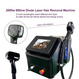 Diode Laser Hair Removal Machine Alexandrite Rajeunissement de la peau Point de congélation Indolore 25millions SHOTS 2 ANS DE GARANTIE