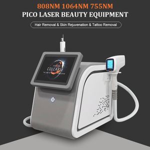 Machine Laser à Diode 755nm 808nm 1064nm Nd Yag pour épilation des tatouages, thérapie pour le rajeunissement de la peau