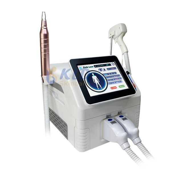 Diode + nd yag laser machine épilateur épilateur visage électrique rasoir femmes Laser épilation 705/808/1064nm Diode détatouage enlèvement de pigment picoseconde