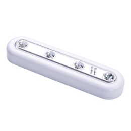 Diode à LED blanche Tople Batterie à base de batterie sur le mur sous la placard d'armoire Light Light Lamps Composants 100pcs