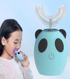 Diozo cepillo de dientes eléctrico recargable para niños 039s dispositivo dental automático impermeable en forma de U 360 grados 05111284304