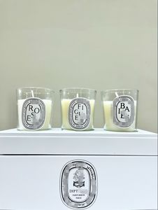 Diptyqu Ensemble de trois bougies classiques d'aromathérapie Baies + Roses + Figuier Cadeau de Noël Cadeau d'anniversaire pour femme pour fille Profiter du parfum