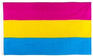 90x150cm omnisexuaityl panseksualiteit pan panseksuele Vlag Omniseksuele LGBT-trots directe fabrieksprijs 100% Polyester