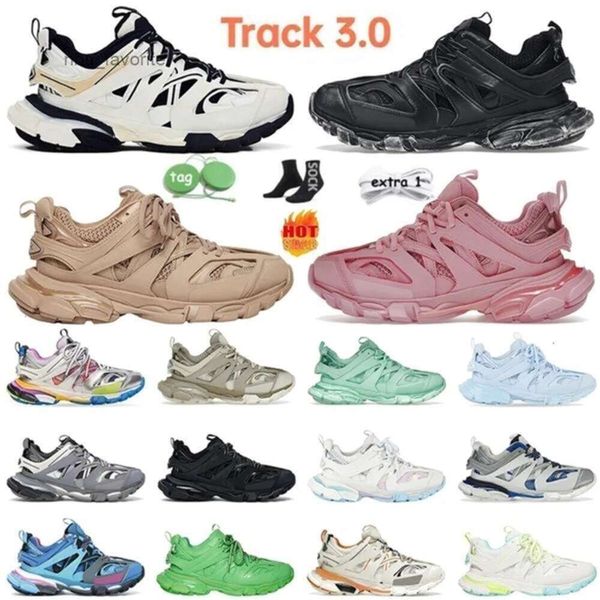 Vente d'usine directe chaussures de course 3xl Track 3.0 Chaussures hommes femmes Tripler Black Sliver beige blanc gym gris baskets décontractées assiette de luxe pour moi train décontracté