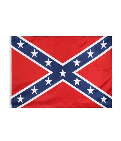 Directo de fábrica, bandera confederada entera de 3x5 pies, bandera histórica estadounidense de la Guerra Civil Dixie de la Alianza del Sur, 90x150cm3766672