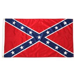Guerre civile bataille dixie drapeau rebelle confédéré 90x150 cm 3x5 pi vente en gros d'usine directe prête à expédier aux États-Unis