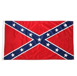 Directe fabriek groothandel klaar om ons te verzenden 90x150 cm 3x5 ft burgeroorlog Battle Dixie Confederate Rebel vlag GD293