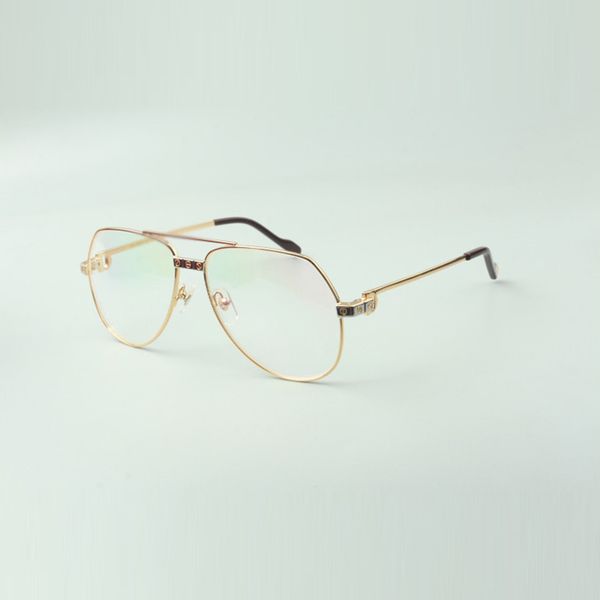 Monture de lunettes en métal tendance et tendance 1324912 taille 59-15-140 mm