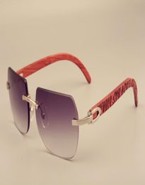 Directe s van nieuwe zonnebril met handgesneden patroon 8100906 gepersonaliseerde mode natuurlijke houten zonnebril maat 5618135mm sung8256393