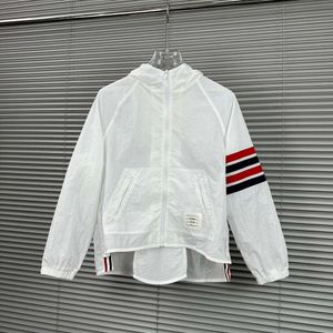 Direct Sales TB2024 Early Spring New Trendy Brand Four Stripe Ultra Light Nylon Crackproof Jacket Sunscreen Clothing