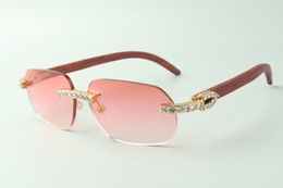 Vente directe Lunettes de soleil en diamant XL 3524024 avec lunettes de créateur originales en bois, taille: 18-135 mm