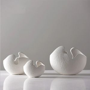 Vente directe chinois Jingdezhen Vase en porcelaine créativité Style moderne Vases en céramique blanche pour mariage décoration de la maison cadeau 5 240325