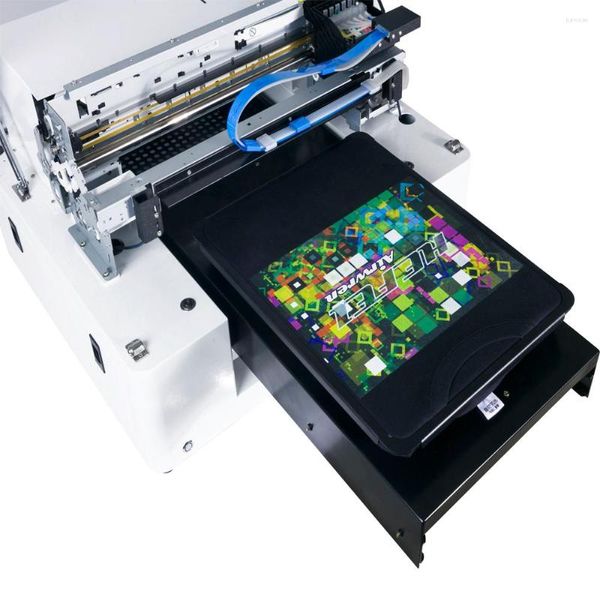 Directo a la impresora de cama plana para prendas de vestir Máquina de impresión de camisetas en formato A3 con bandeja gratuita y software RIP