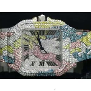 Direct Top Quality on Factory Price Def Lab Lab Grown Diamond Iced Out Watch